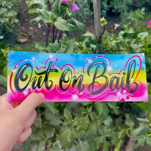 Out on Bail Bumper Sticker