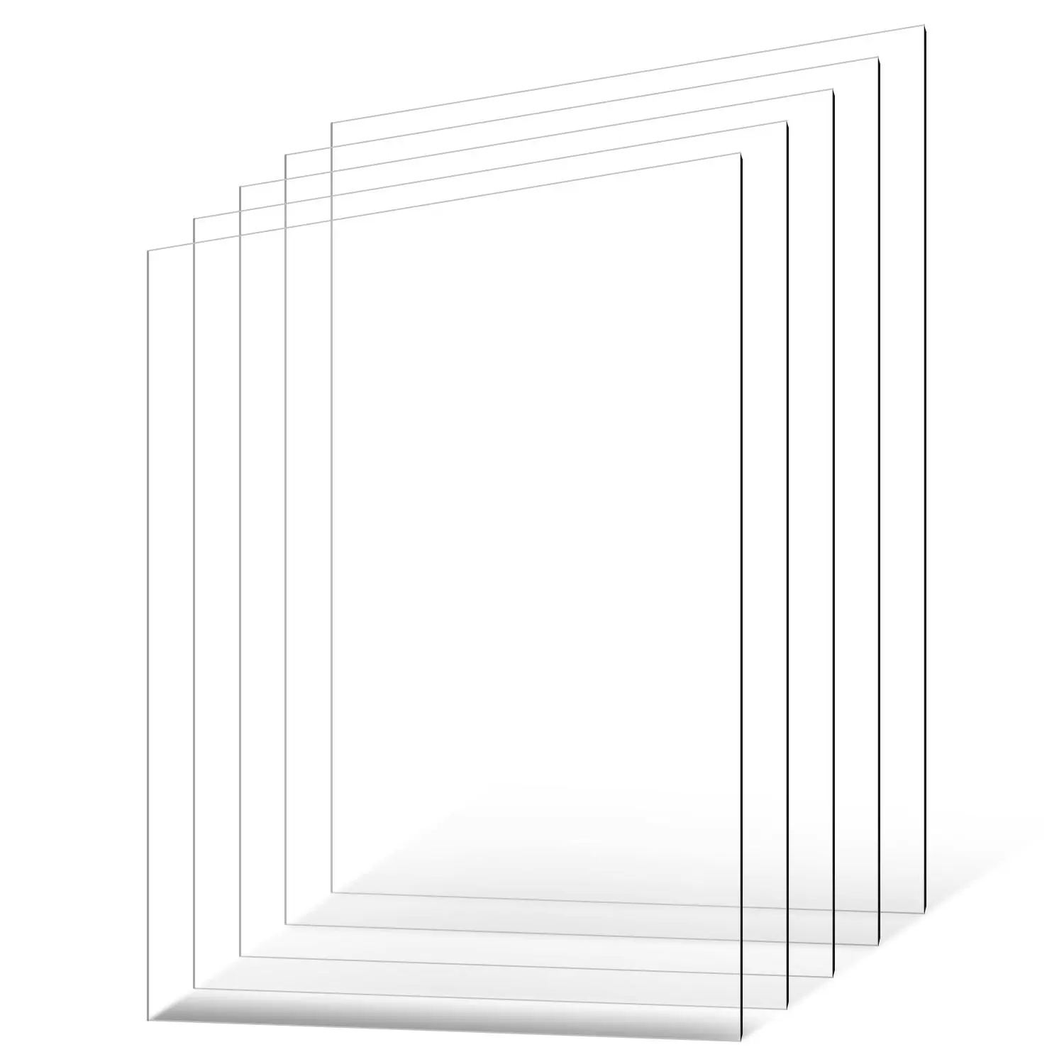 【SummerFinds】VEVOR PET/Plexiglass Sheets,  , 5-Pack Plastic Sheet, 24 x 36 Inch 0.04 Inch Thick Transparent Clear Flexible Plastic Panels for Craft, Replacement Picture Frame Glass, DIY Display Project, Easy to Cut