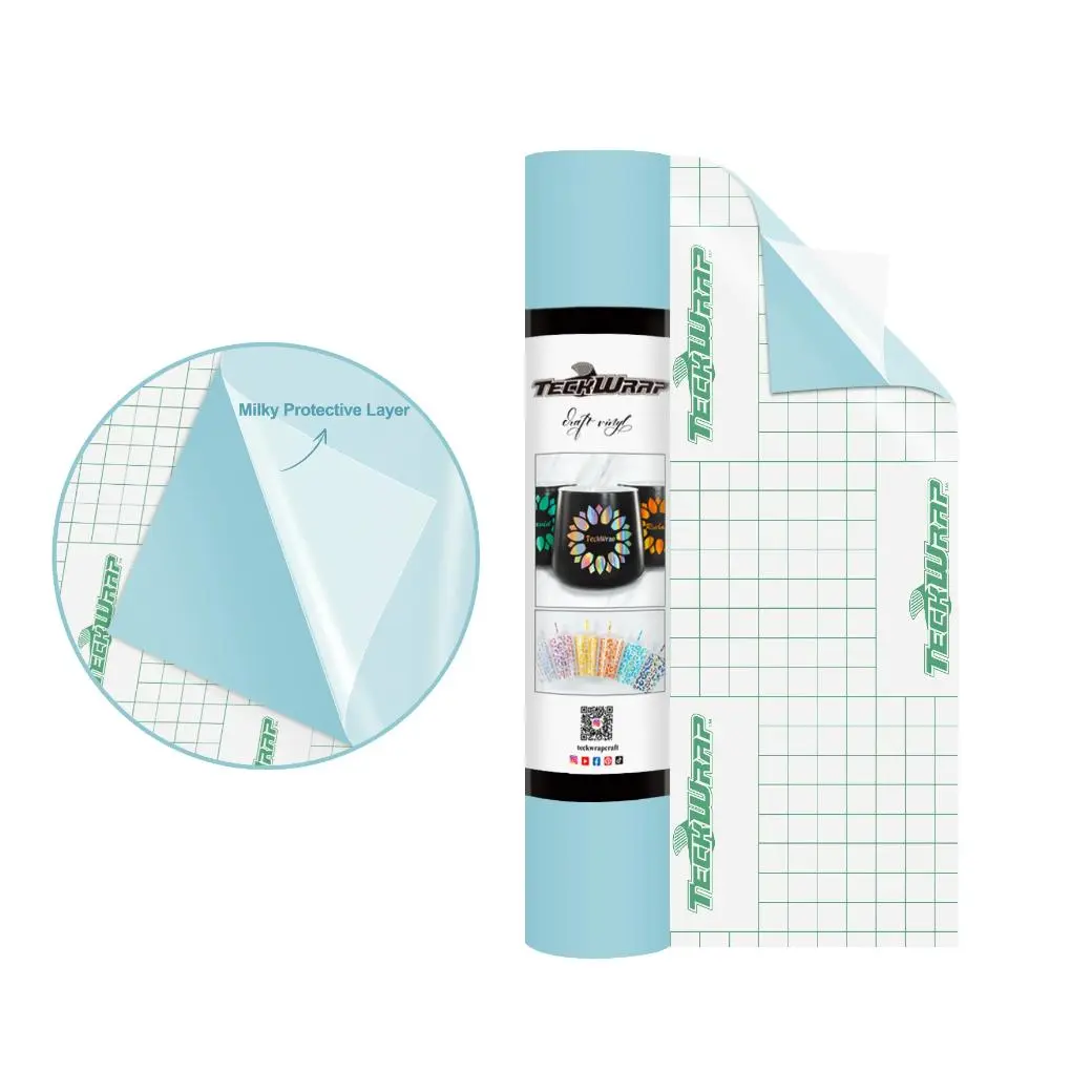 Teckwrap 001M Series Matte Craft Vinyl 12" x 5' roll Art Supplies Art Materials