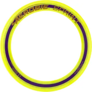 Aerobie Sprint Ring Outdoor Flying Disc, 10 Inches, Yellow Spin Master