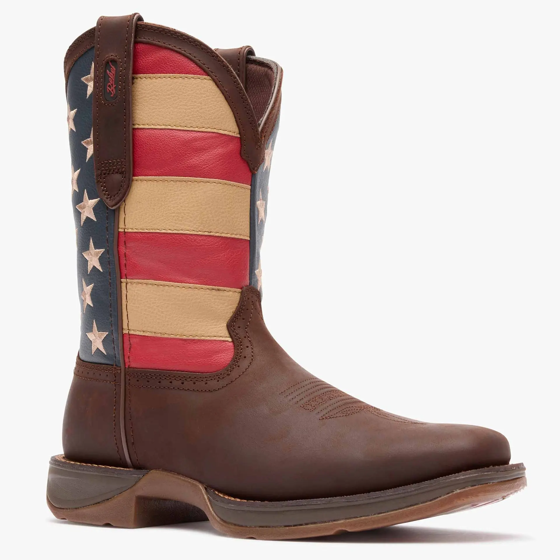 Men's Rebel by Durango Patriotic Pull-On Western Flag Boots (DB5554)