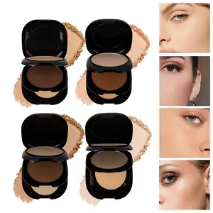 Dual Layer Setting Powder Compact, Matte Pressed Powder Foundation, Oil Control Face Powder, Pore Blurring Soft Focus Finish, Waterproof Sweatproof Longwear Makeup Powder for Flawless Daily Look.