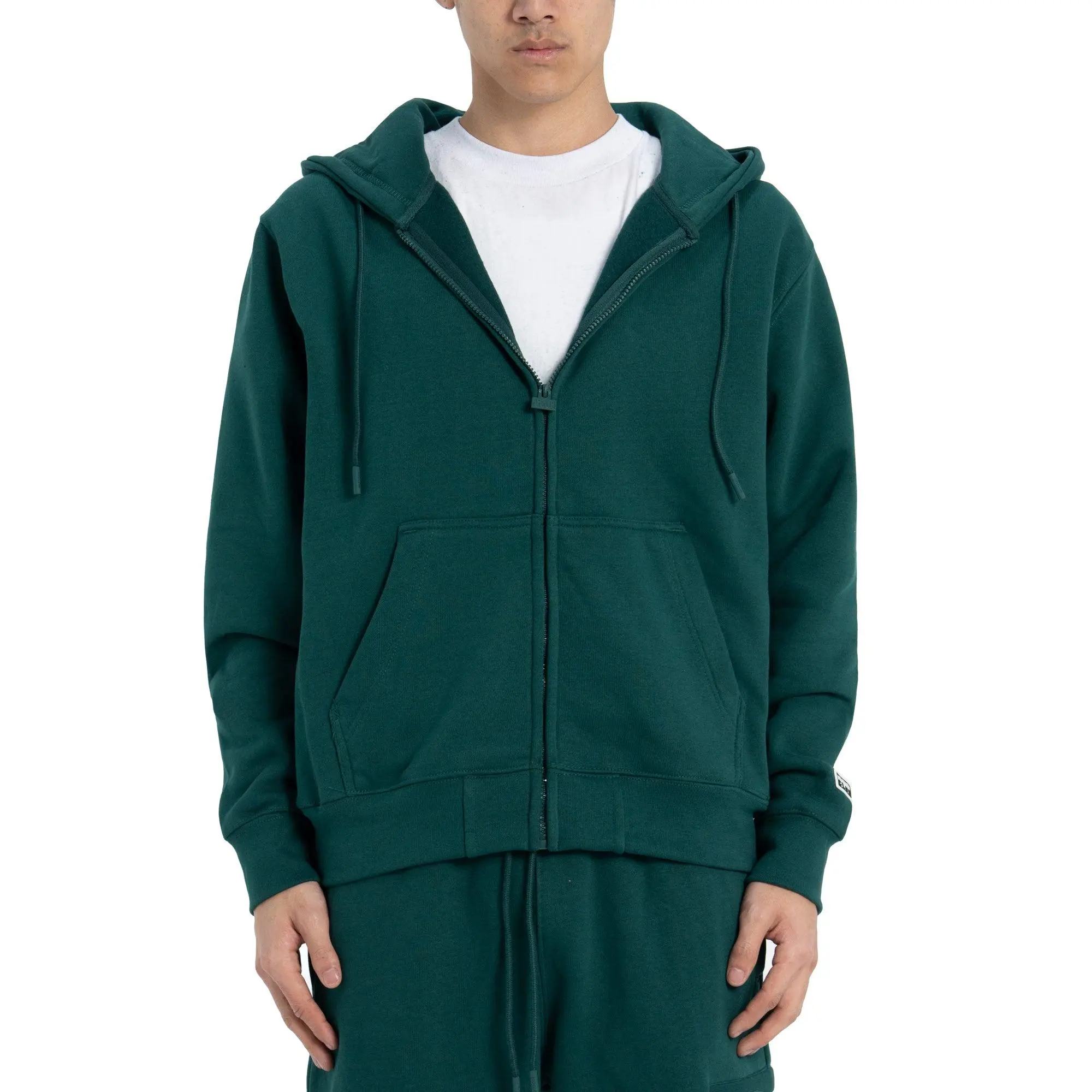 Pro Club Men's Heavyweight Fleece Zip-Up Hoodie, Soft Cotton Knit Long Sleeve Sweater with Ribbed Panels, All-Season Cozy Layer Top, Tops, Fabric