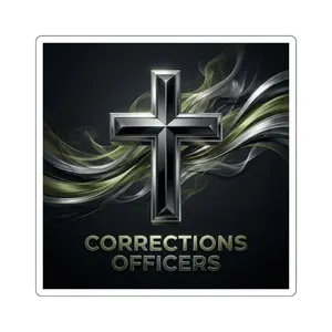 Metallic Honor Series – Corrections Officers | Strength & Faith Sticker