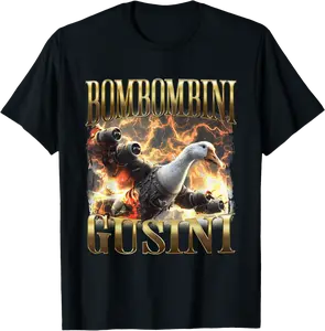Bombombini Gusini Funny Italian Brainrot Meme Bootleg T-Shirt - Ciennaslay Shop 88B0F4RJH5C7