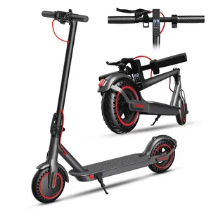 OBX 350W Electric Scooter for Adults, 18MPH & 16 Miles Long Range, 8.5" Solid Tires, Folding Commuting E-Scooter with Dual Brake System & App Control