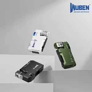 WUBEN G5 Premium Rotatable RGB Mini Pocket Flashlight, 400 Lumens, USB-C Rechargeable, Magnetic Clip, Ideal for Work, Travel, and Gear Bags, Handheld Torch, guy gift,  Father's Day Gift,,summerwins