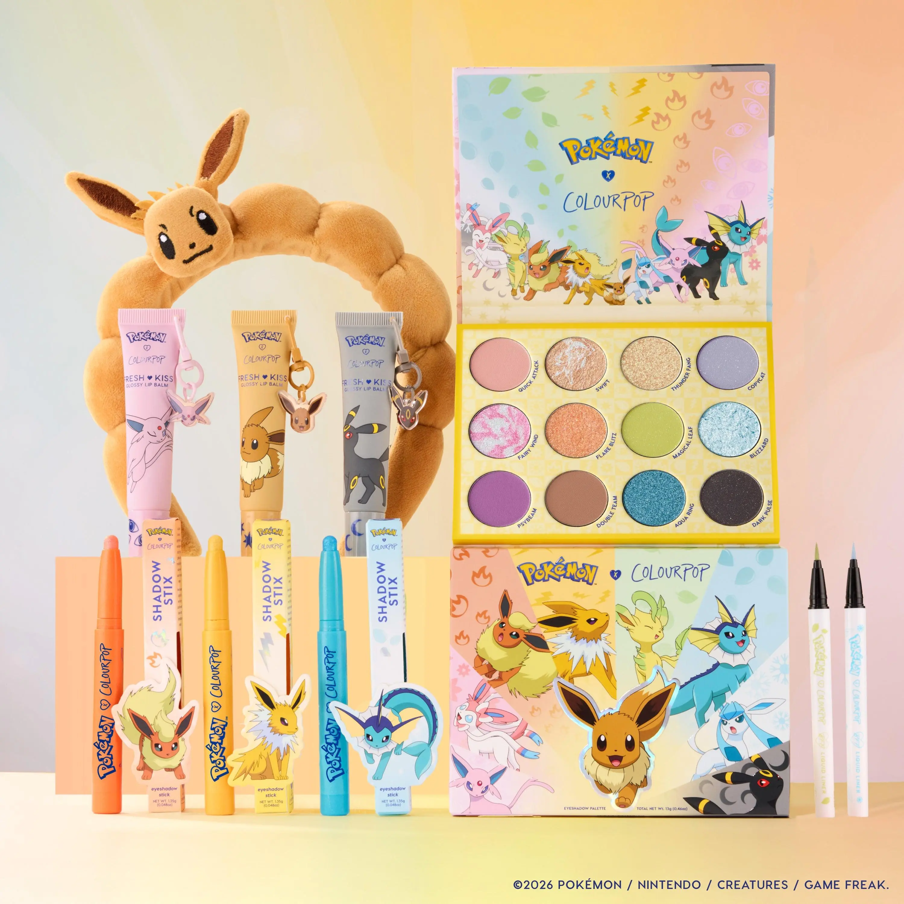 ColourPop x Pokémon: Eeveelution Infinite Possibilities Bundle