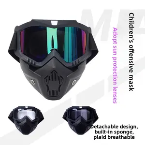 Easter Egg Shooting Attack and Defense Mask Real CS Shooting Children's Mask Outdoor Team Building Attack and Defense Arrow Game Set Protective Gear Bow and Arrow Accessories