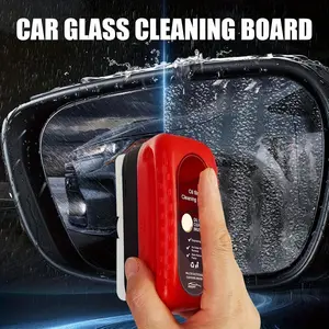 Automotive oil film cleaning brush, 2024 upgraded cleaning plate, multi-functional effective glass cleaning brush, automotive glass oil film remover, windshield hydrophobic for all models