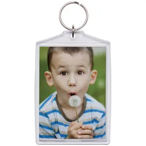 Snapins Jumbo Clear 2.5" x 3.5" Photo Keychains - Pack of 25
