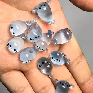 Glowing Mini Seal Resin Figurines Set, Creative Desktop Home Decor, Random Cute Cartoon Animal Models, Perfect Gift Idea, Cute Collectible Figurines