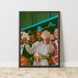 Mike Tyson Iconic Vintage Champion Photo Premium Poster Print Wall Art