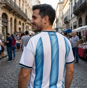 Argentina Inspired Football Jersey – WC 2026 Blue White Soccer Shirt