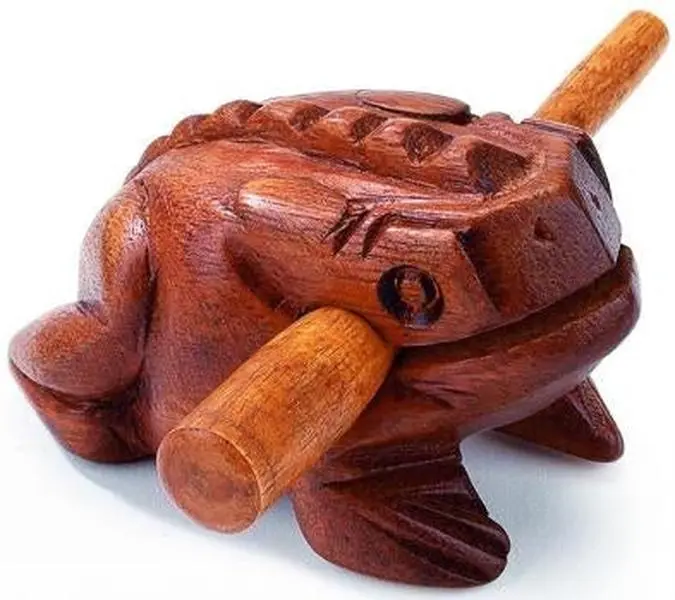 Big Ribbit the Wood Percussion Frog