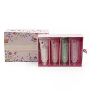 Tahari Butterfly Garden Hand Cream Set 4×60ml Soft Hydrated Hands On-the-Go Travel-Friendly Floral Scented Tubes