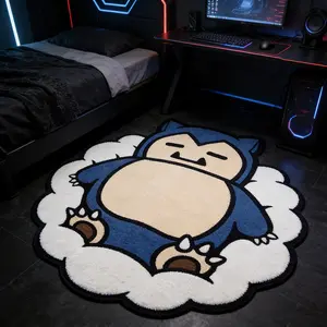 Cool Cartoon Character Carpet, Fun Gaming Room Decor Mat, Soft Plush Comfortable Rug, Entryway Hallway Carpet, Suitable for Coffee Table, Sofa, Tea Table