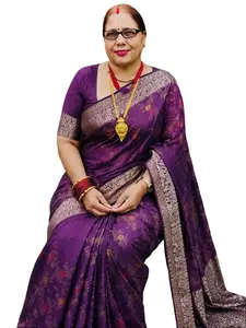 Nepali/Indian Women's Saree set- Stitched blouse