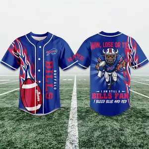 Personalized I Am Still A Bills Fan I Bleed Blue And Red Jersey