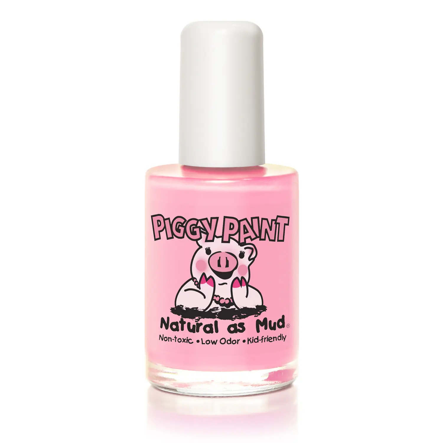 Piggy Paint Muddles the Pig Pastel Matte Pink Nail Polish 0.5oz Non-toxic Vegan Water-based Formula Kid-Friendly