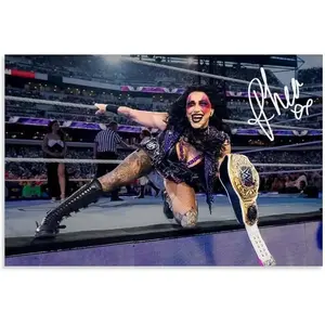 Rhea Ripley Poster Professional Wrestler Wall Art Poster Room Aesthetics Canvas Print Home Decoration Painting8