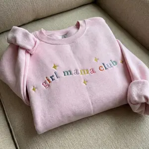 EMBROIDERED In My Girl Mama Era Sweatshirt, Coquette Mama Shirt, New Mom Sweatshirt, Girl Of Mom, Cool Moms Club Shirt, Girl Mama Sweatshirt
