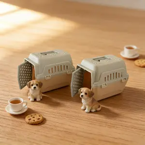 A Mini Doll House Pet Hut, Suitable for Doll Accessories and Role-playing, A Mini Pet Habitat Doll House with Door Design, Part of The Mini Pet Series, Designed for Small Object Collection, Play Tent House, Doll Bed