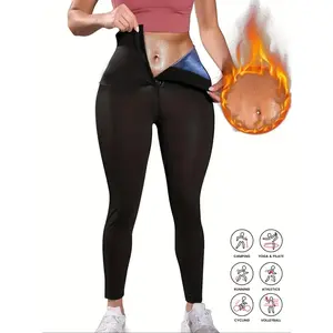 Women's High Waist Sweat-Wicking Workout Pants, Butt Lifting Sauna Shaping Nine-Point Shorts, Yoga Fitness Tight Long Pants, Seamless Fitness Leggings