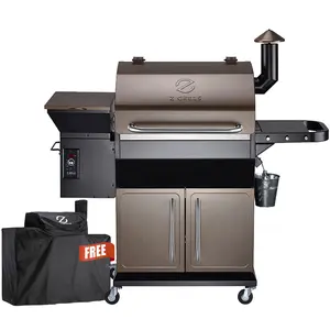 Z GRILLS 1000D Pellet Grill with 1056 sq. in. Cooking Space & PID Controller for Consistent Temperatures