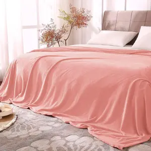 King Size Blankets for, Plush Fuzzy 108x90 inches, Super Warm Lightweight Throw Seasons Suitable, Pink