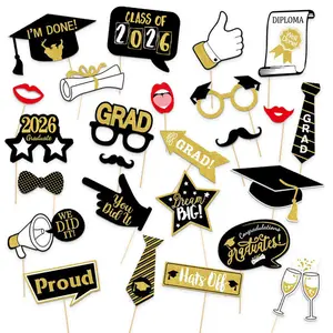Graduation season 25pcs photo props 2026 graduation ceremony decoration props photo background decoration Party Supplies Party Accessory