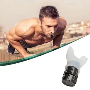 Portable Lung Capacity Abdominal Breathing Trainer, Adjustable Resistance Bite Mouth Muscle Training, Fitness Equipment for Home Workouts, Home Gym Equipment