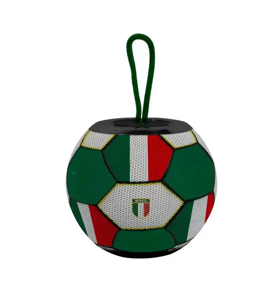 [MEX Will Win] Football Match Limited Edition Soccer Ball Speaker USA Argentina Mexico 360° Sound Bluetooth 5.0 IPX5 Water-Resistant 5 Hours Playtime Portable Audio Companion with USB Charging Cable, Lanyard, Protection, Connection
