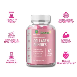 Wins Town Beauty Gummy Vitamin - Collagen, Mixed Fruit, Vegan, Plant-Based, Non-GMO, Gluten-Free & Gelatin Free