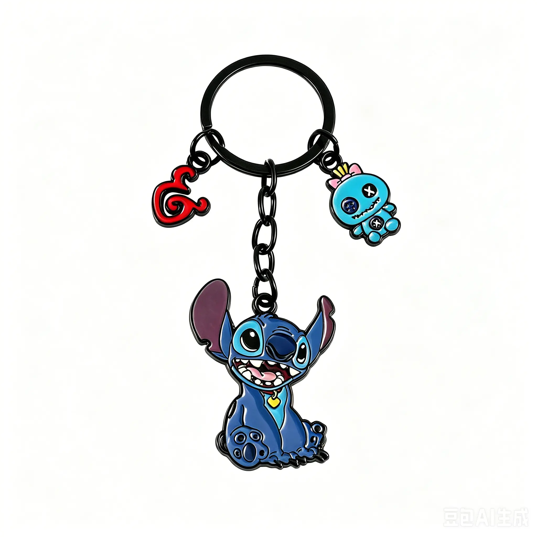 Disney Stitch Keychain Set, Colorful Stitch Charm Keyring Going Viral, Must Have Accessory For Stitch Fans And Disney Collectors