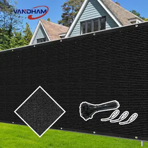 1pc Large Rectangular Outdoor Shade Sail Canopy - Heavy-Duty UV & High Quality HDPE Fabric, 90% Blockage Privacy Screen with Black Frame Design, Easy Installation for Patio, Pergola, Garden, Backyard - All-Weather Durable Sun Shade Cloth (Black)