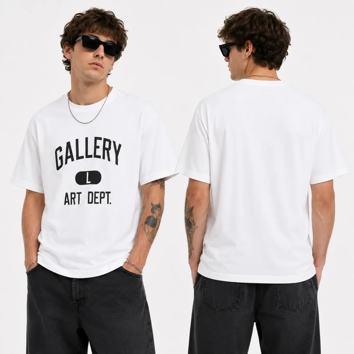 Gallery Dept. Minimalist Art Department Graphic T-Shirt, Vintage Typography Cotton Tee, Classic Streetwear Shirt, Unisex Casual Short Sleeve Top