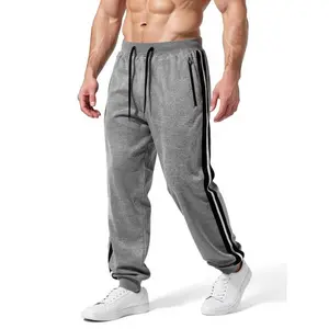 Smooth Drape Drawstring Trousers Equipped With Boundary Stripe Zipper Pocket Accents Elegant Voluminous Silhouette Fluent Fabric Texture Minimal Urban Casual Comfort Daily Lower Body Attire