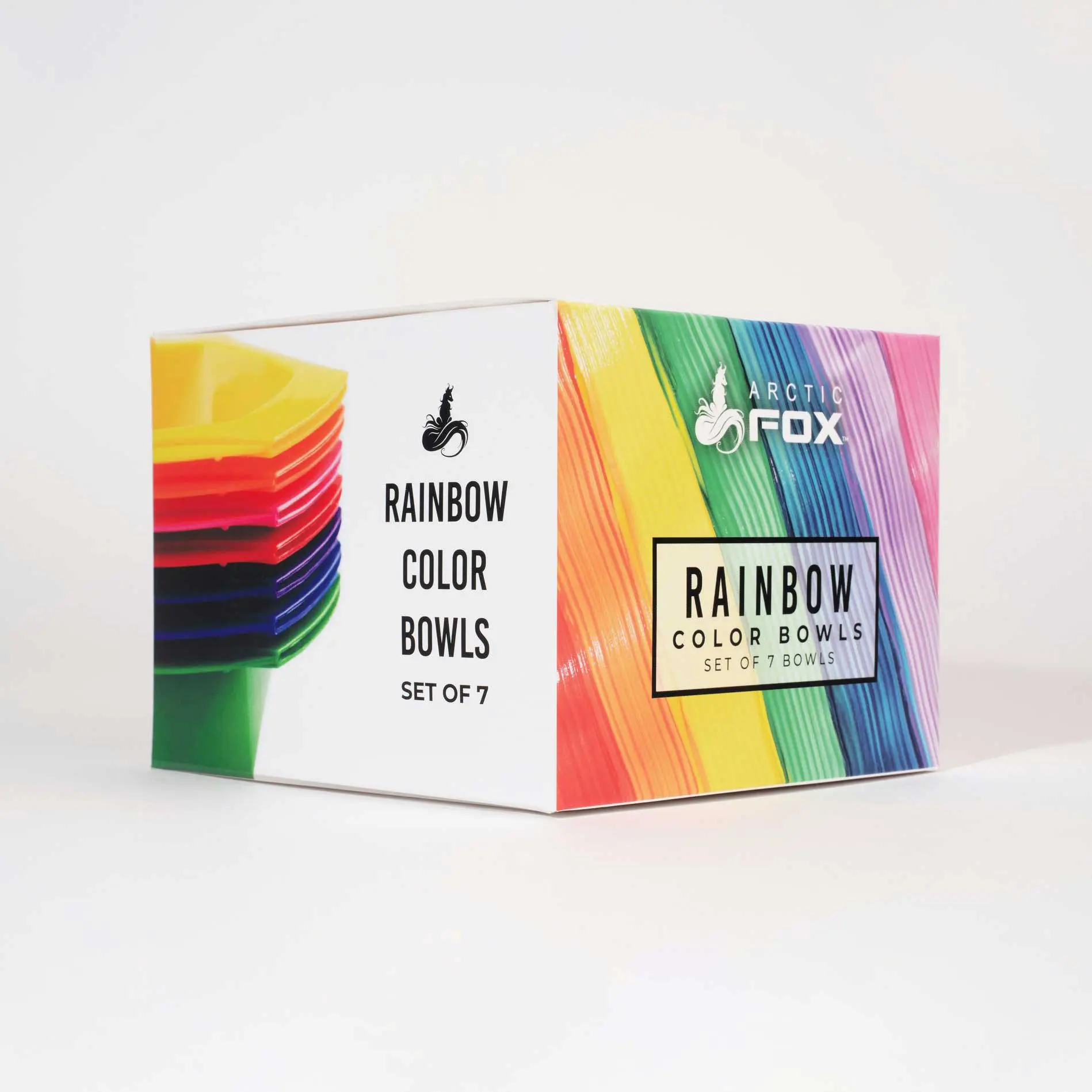 Arctic Fox Haircare Rainbow Tint Bowl Set, Hair Styling Tool for Beauty & Personal Care, Heatless