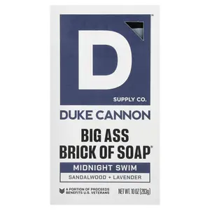 Duke Cannon Supply Co. Big Brick Of Bar Soap®, Midnight Swim, 10 oz (283 g)