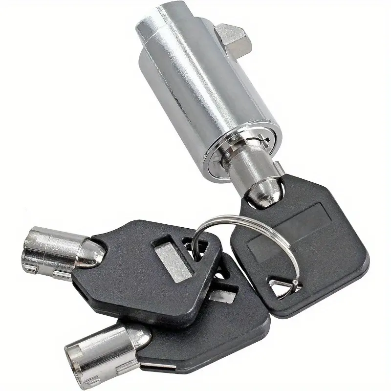 4Pcs 1Set Universal Vending Machine Security Lock Set - Keyed Alike System with Durable Tubular Keyway Design for Easy Installation and All-Purpose Use on Soda, Snack & Candy Machines