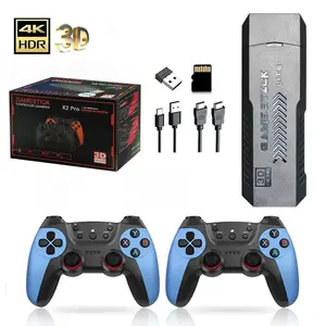 New X2 Pro Retro Game Controller, Gaming Controller, 4K 40000+ Classic Games, Plug-And-Play HDMI Console, 64GB Wireless Upgrade, Dual 2.4g Wireless Boards