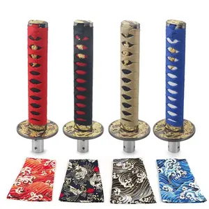 Universal JDM Katana Samurai Sword Shift Knob, Automatic Shift Knob, Shifter with Dust Cover, Shift Knob Collars with Adapters, Car Interior AccessoriesGift