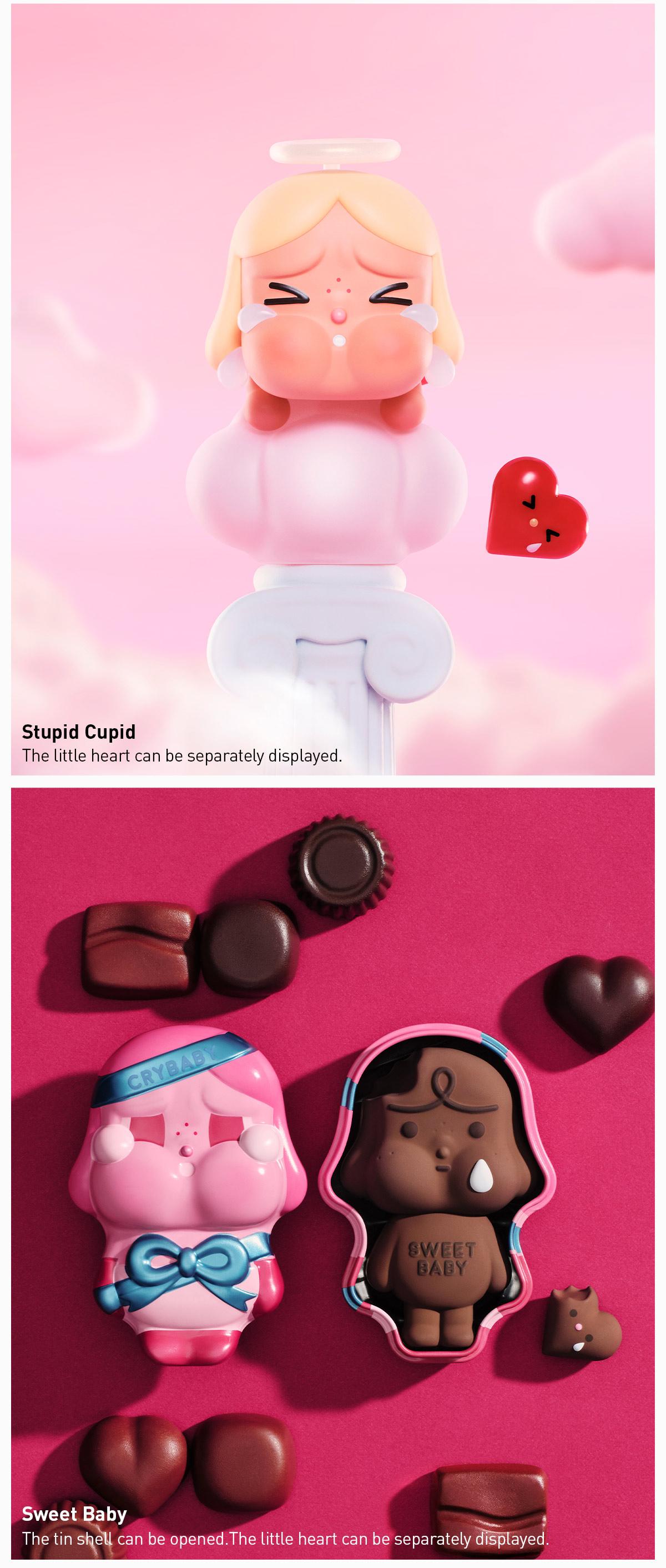 POP MART CRYBABY Crying For Love Series Figures Blind Box, Collectible Toys, Surprise Gift