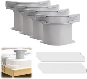 4-Pack Heavy Duty Bed Sheet Clips - Locking Sheet Holders for Mattress Corners, Anti-Slip Bedsheet Tighteners with Easy Installation