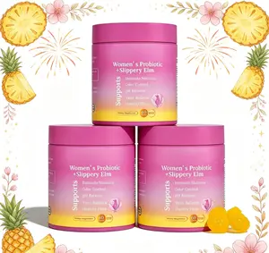 Needyou Her Juicy Feminine Probiotic Gummies 60 Count Hawaiian Pineapple | All-in-One Formula with Slippery Elm, Prebiotics & Lactobacillus Blend, Supports Women’s pH Balance & Intimate Dryness Relief
