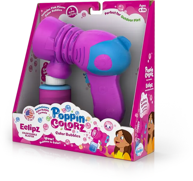 PoppinColorz Eclipz Bubble Blaster – Pink Pizzaz