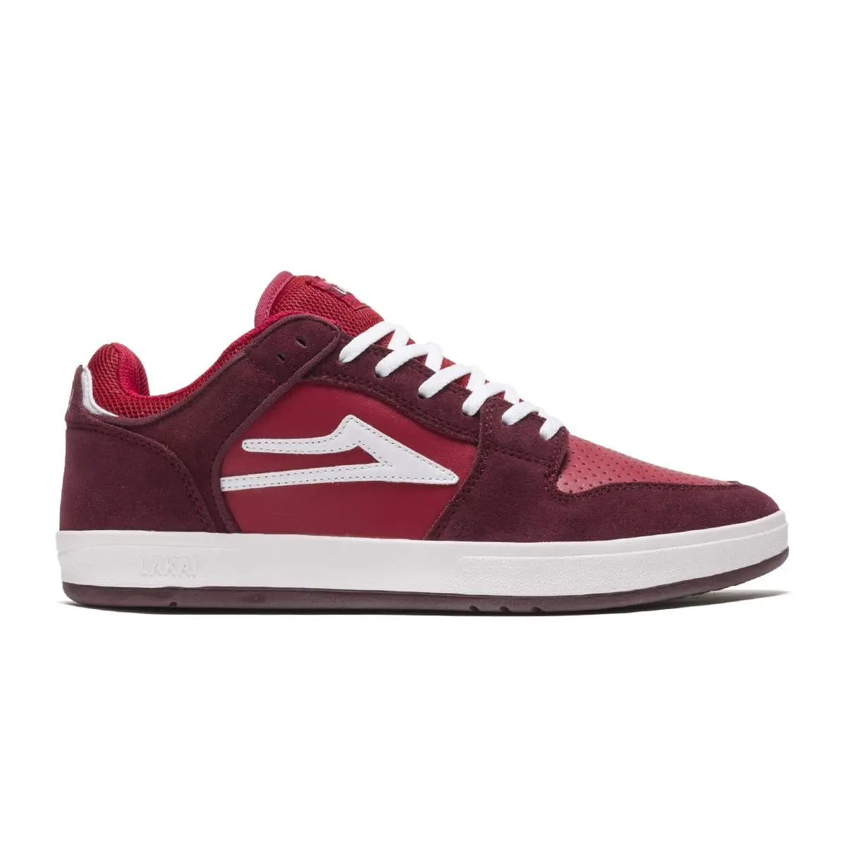 Lakai Skateboard Shoes Telford Low Burgundy/Cardinal Suede