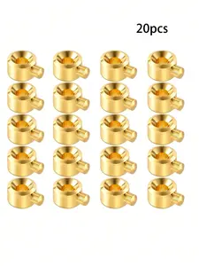 3mm/0.118in Copper Crimp Beads For Jewelry Making Golden Silvery Color Stop Beads DIY Handcrafts Bracelet Necklace Ends Accessories