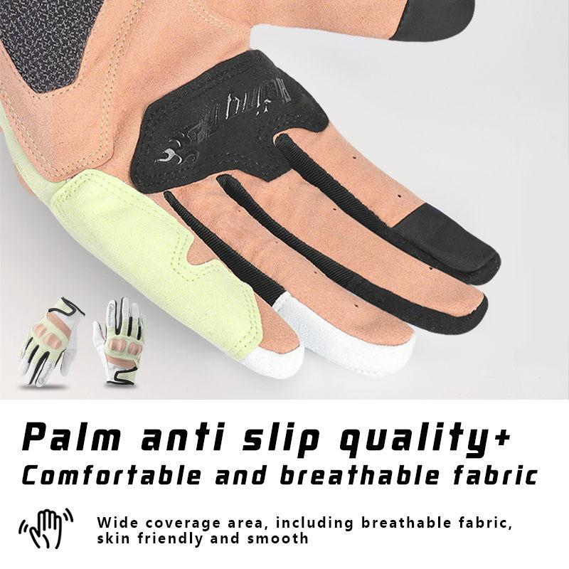 Full-finger motorcycle riding gloves for men and women, breathable, non-slip, wear-resistant, touchscreen compatible and crashproof, all-season motorcycle riding gear